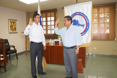 Gobernador Méndez juramentó al nuevo presidente del Consejo Provincial de Chiriquí