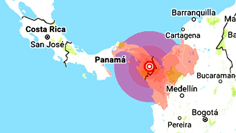 Sismo de magnitud 5,6 sacude este jueves Panamá