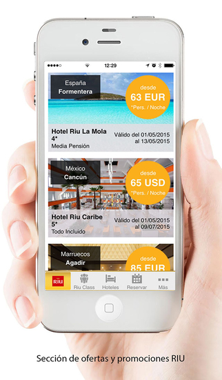 Riu lanza su nueva App para dispositivos móviles 