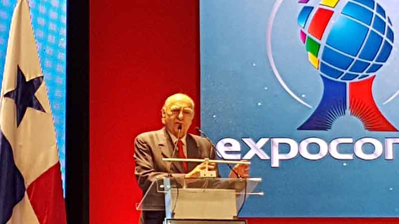 Expresidente Uruguay critica proteccionismo de Trump durante inauguración de Expocomer