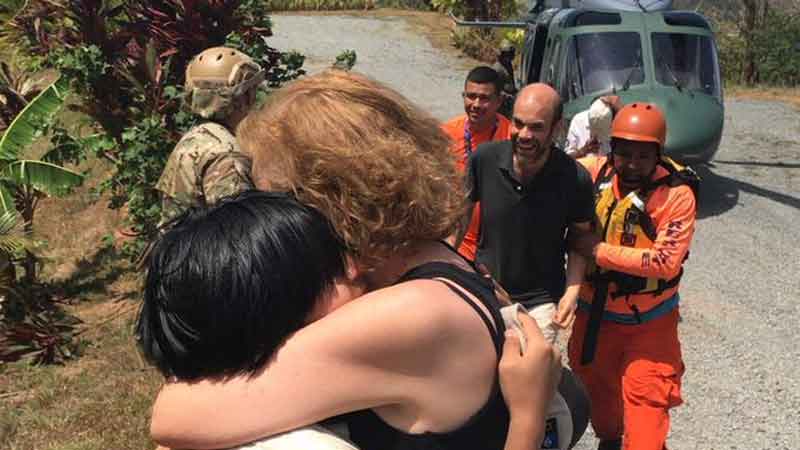 Rescatan a  turistas desaparecidos en Cerro Azul en Panamá