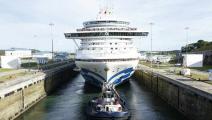 Caribbean Princess transita por segunda ocasión por Canal de Panamá